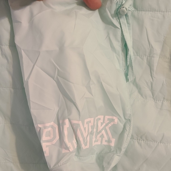 PINK Victoria's Secret Mint Quilted Puffer Jacket - Picture 5 of 7